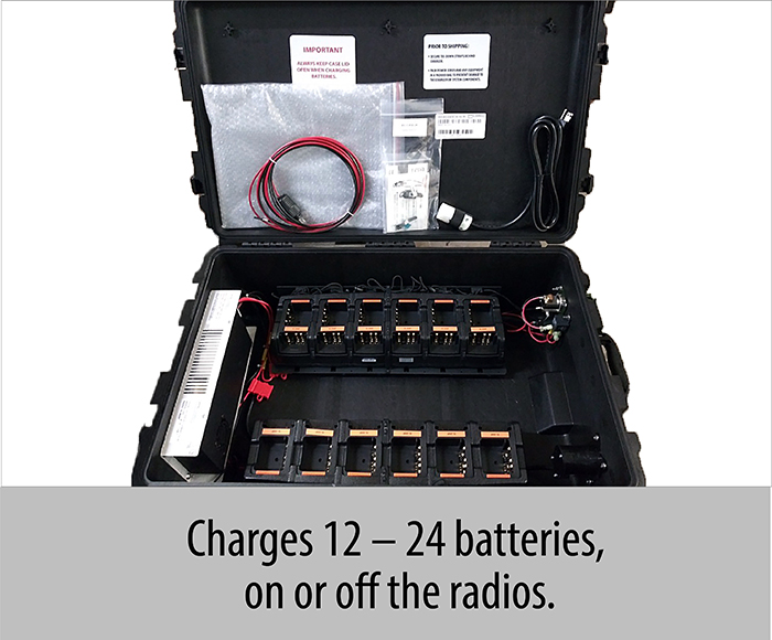 two-way radio charging case